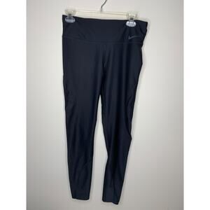 Nike Size M Dri-Fit Power Panel Wrap Tights Training Active Black 923294-012